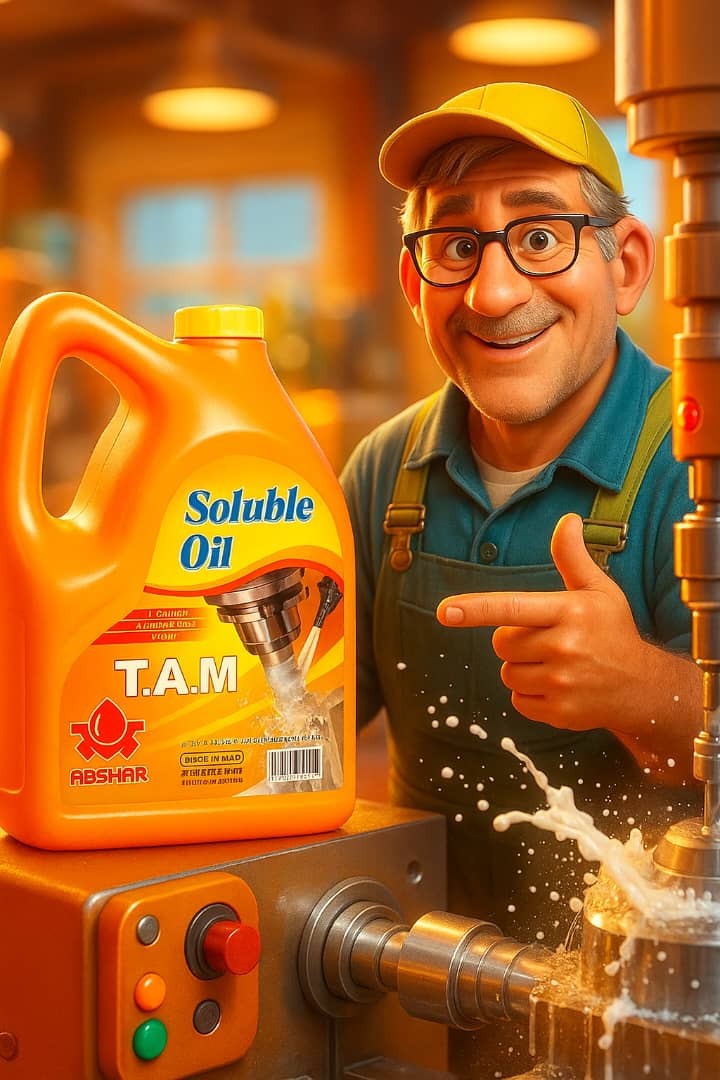  روغن حل‌شونده T.A.M آبشار ۴ لیتری گالنی، مناسب کارگاه‌ها و مصرف صنعتی 