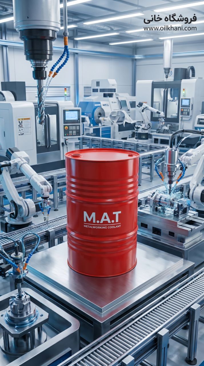 آب صابون M.A.T آبشار بشکه 210 لیتری مناسب ماشینکاری، تراشکاری و خنککاری فلزات | فروشگاه خانی