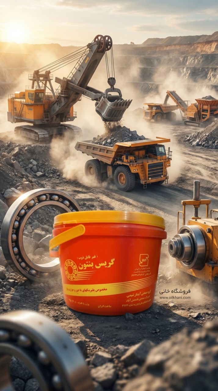 گریس نسوز بنتون آبشار شش پوندی مناسب روانکاری ماشینآلات صنعتی و تجهیزات تحت حرارت بالا | فروشگاه خانی