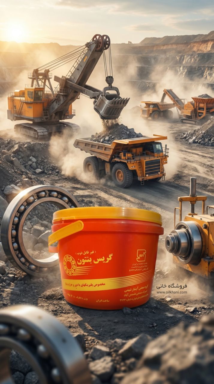 گریس نسوز بنتون آبشار شش پوندی مناسب روانکاری ماشینآلات صنعتی و تجهیزات تحت حرارت بالا | فروشگاه خانی