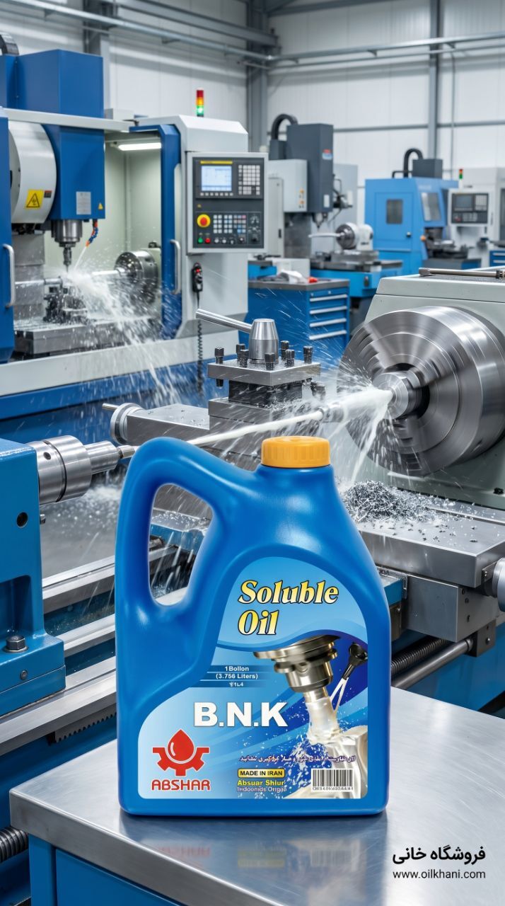 آب صابون B.N.K آبشار چهار لیتری مناسب تراشکاری، فرزکاری و دستگاههای CNC | فروشگاه خانی