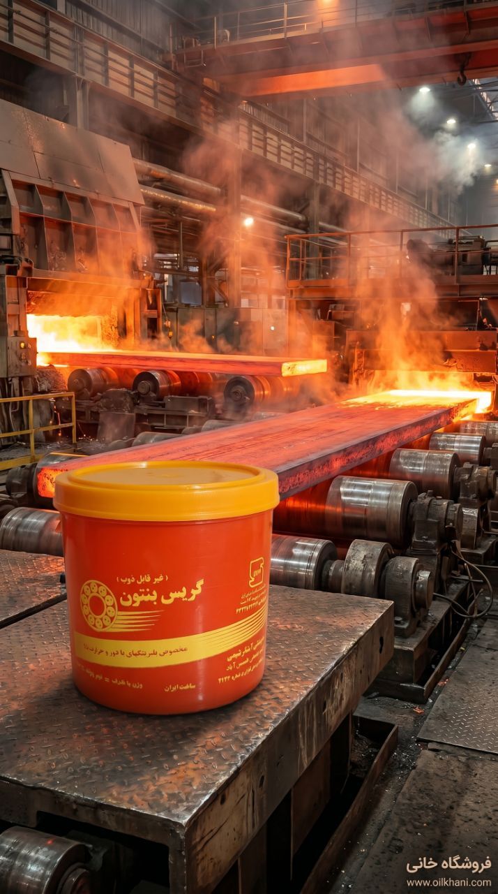 گریس نسوز بنتون آبشار یک پوندی با مقاومت حرارتی بالا برای یاتاقانها و قطعات متحرک صنعتی | فروشگاه خانی