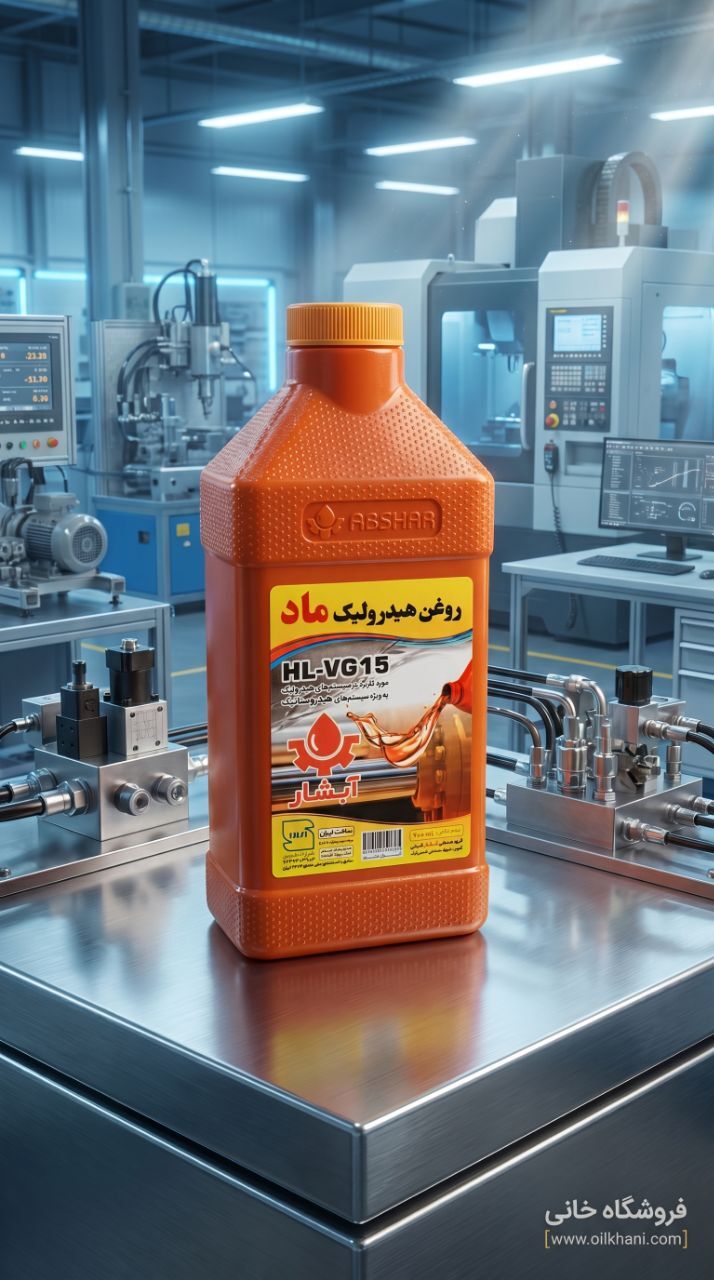 روغن هیدرولیک HL VG15 آبشار یک لیتری مناسب سیستم‌های هیدرولیک دقیق، تجهیزات اتوماسیون و ماشین‌آلات صنعتی | فروشگاه خانی