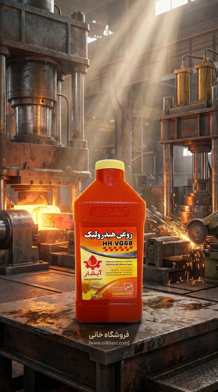  روغن هیدرولیک HH VG68 آبشار یک لیتری مناسب تجهیزات صنعتی سنگین، پرس‌های هیدرولیکی و ماشین‌آلات پرفشار | فروشگاه خانی 