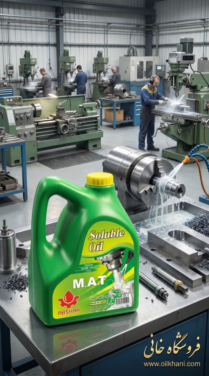 آب صابون M.A.T آبشار چهار لیتری مناسب تراشکاری، فرزکاری و ماشینکاری قطعات فلزی | فروشگاه خانی