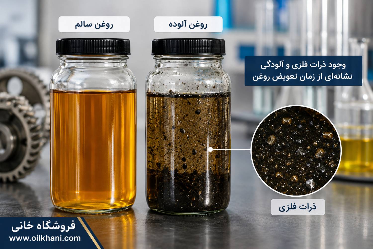 علائم خرابی روغن صنعتی